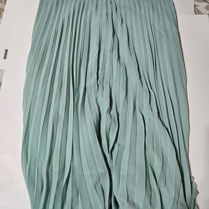 Pleated Mint Green Women's Skirt